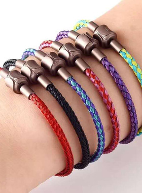 3mm防水钢丝绳适用于周家转运珠手绳charme皮绳手链串珠可穿3D珠