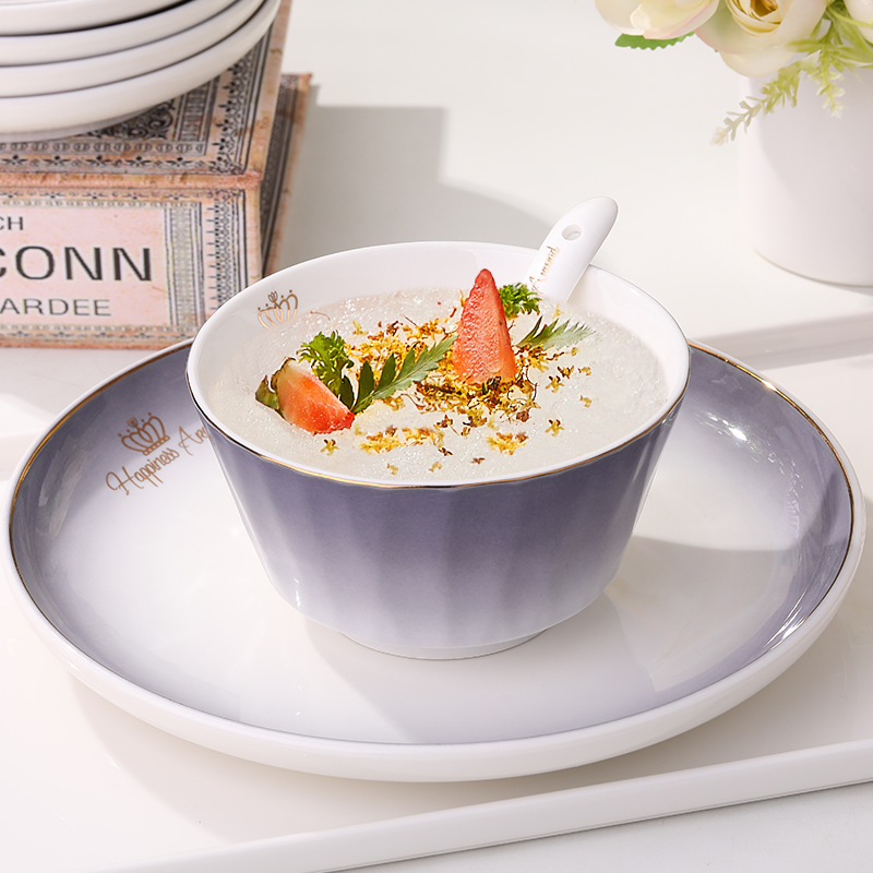 若岚2024新款高颜值陶瓷餐具家用