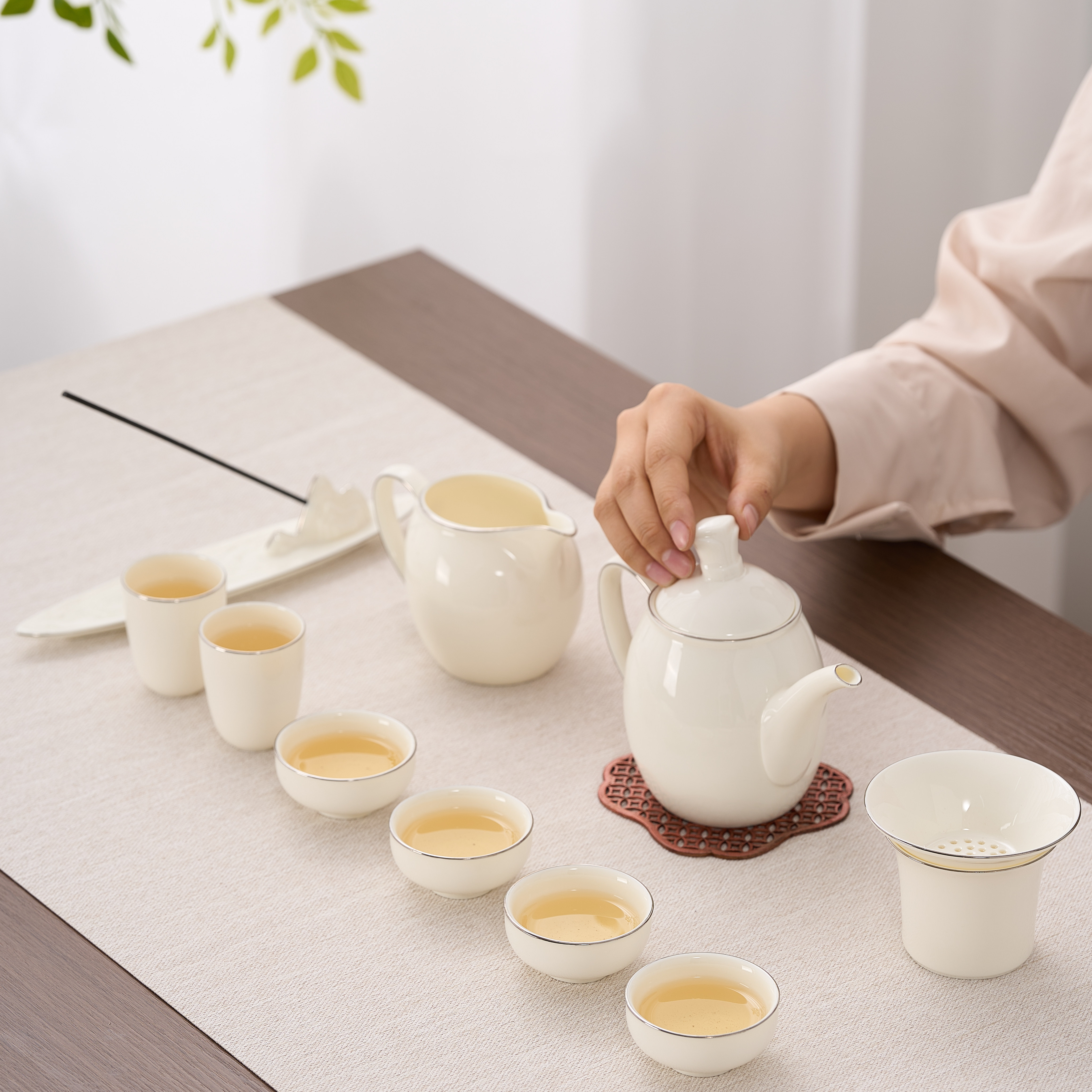 硅元瓷器高档功夫茶具套装送礼