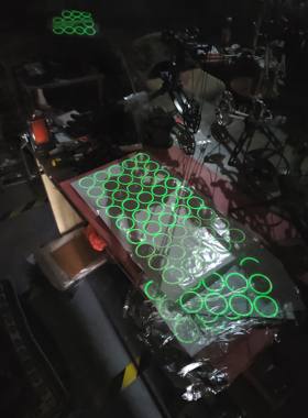 改装牛头M1M2加宽夜光瞄圈外径51MM荧光夜光复合弓瞄准器光圈夜用