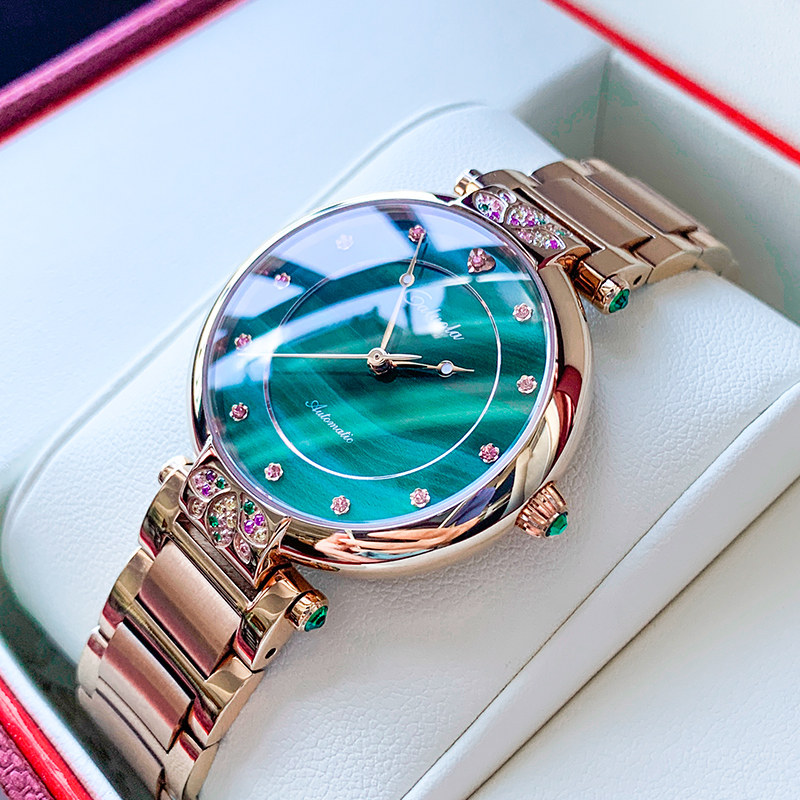 卡罗莱十大名品牌女士手表正品时尚机械表防水简约气质新款女表潮