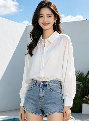 防嗮衣女衬衫