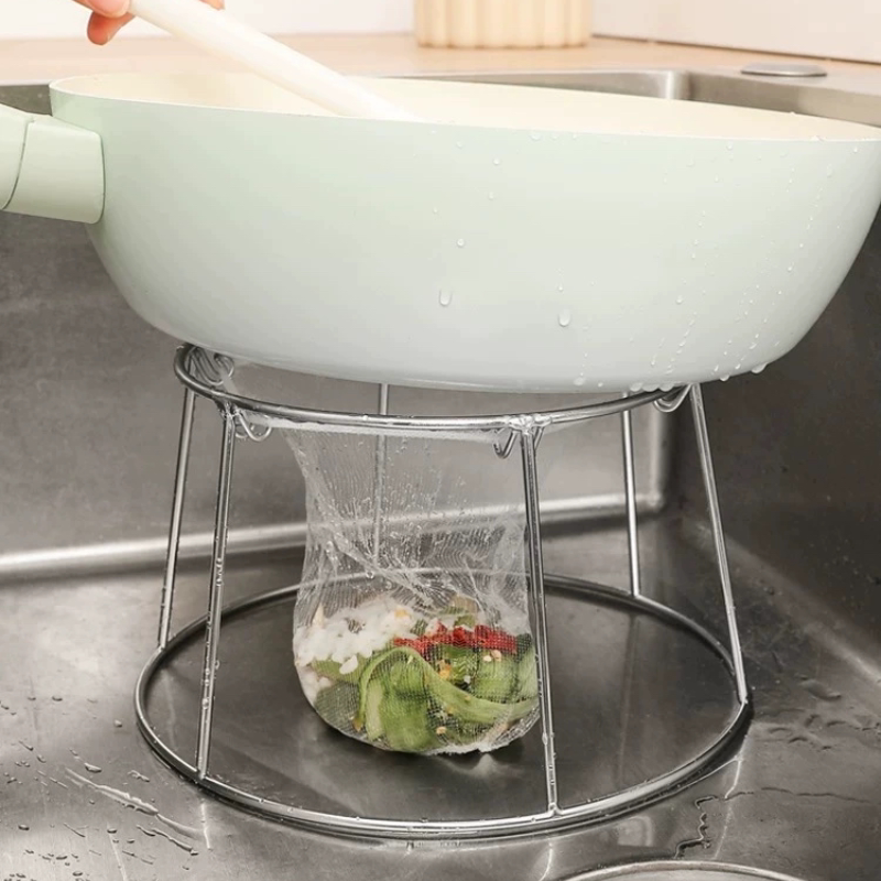 厨房水槽洗锅神器置物架多功能锅架垃圾过滤网洗碗池滤网剩菜架子