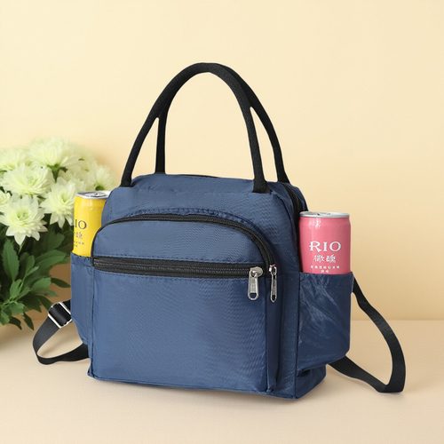 手提简约日常款斜挎加厚尼龙纯色小布包防水上班族妈咪包果冻包包