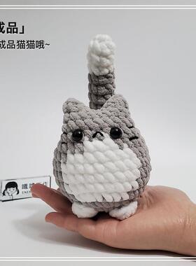 ins风猫猫玩偶摆件纯手工编织