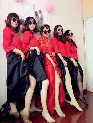 中式伴娘服伴郎服古装民国长衫旗袍中式演出服女唐装伴娘礼服在类目 女装/女士精品, 唐装/民族服装/舞台服装, 民族服装/舞台装中 - 来自Buy2taobao.com提供专业的淘宝代购服务