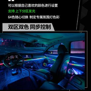 适用于21款第七代伊兰特车内幻彩氛围灯原车屏控制LED气氛灯改装