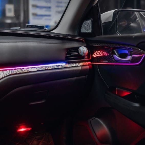 19-22款本田凌派动态替换饰板专用氛围灯迎宾主动式  /随音乐律