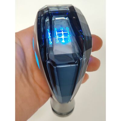 福特手动挡改装水晶档把头适配福克斯福睿斯嘉年华带灯发光排挡头