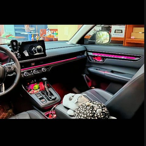 本田23款CRV氛围灯 原车1:1模具动态光影19灯