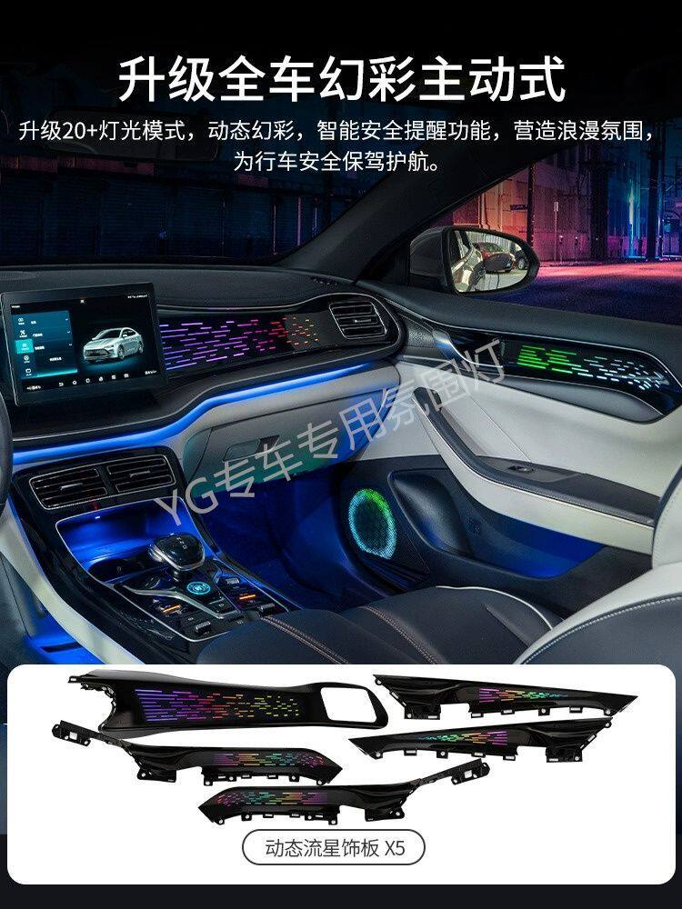 适用于比亚迪秦元plus主动式氛围灯dmi/ev改装专用动态车内气氛灯