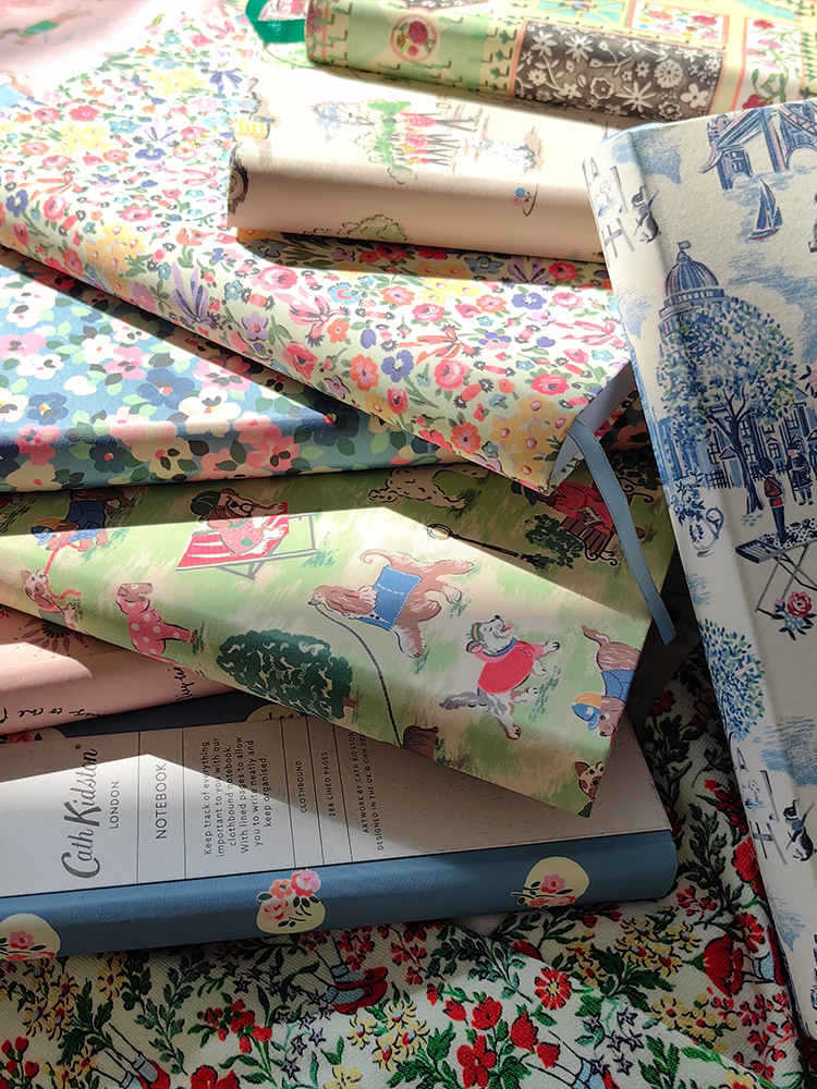 Cath kidston 出口英国 OHH DEER 超厚布面 A5 每日计划本 日记