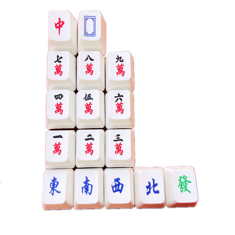MAHJONG SPARROW GOD CHINESE STYLE ENTERTAINMENT PERSONALITY KEY CHERRY ORIGINAL HEIGHT PBT SUBLIMATION MECHANICAL KEYBOARD KEYCAP