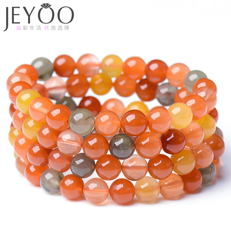 jeyoo/晶优福禄寿单圈手链女款发晶福禄寿水晶饰品手串