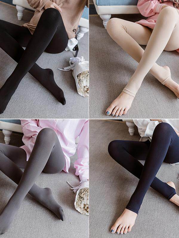 가을 겨울 산부인과 레깅스 가을 웨어 발 디딜 틈 없는 스타킹 살색 벨벳 및 두툼한 여성용 배 지지 팬티스타킹