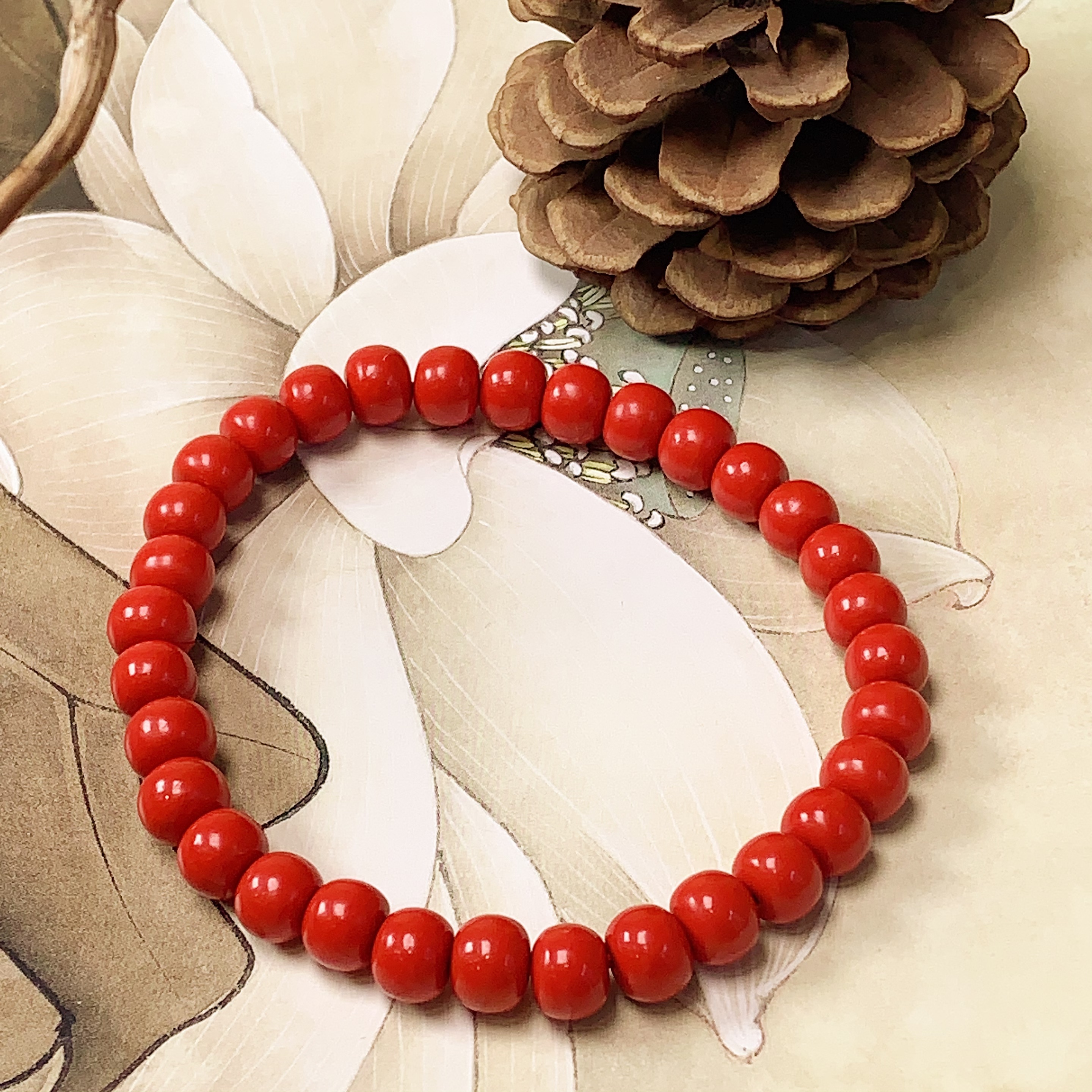 高品质7mm红砂老型手串