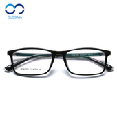 TR90小方形超轻9克近视眼镜男有度数透明全框变色防蓝光超轻舒适