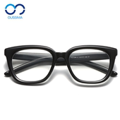 粗黑框透明果冻色防蓝光男女大框素颜显瘦变色文艺框架平光近视镜