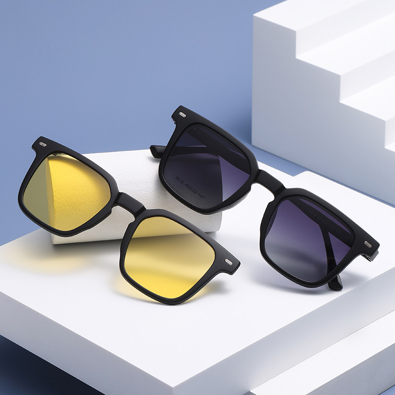 磁吸近视墨镜男三合一上翻套镜日夜开车偏光太阳镜可配有度数眼镜