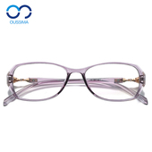 日系复古文艺超轻TR90眼镜框厚边多边形女近视眼镜女防蓝光5016