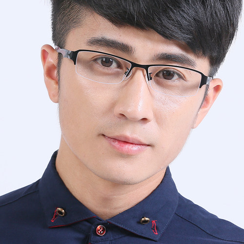 钛合金眼镜男防辐射半框