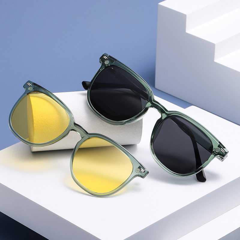 大框女TR90一镜三用近视套镜