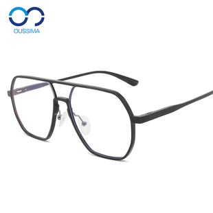 铝镁全框双梁蛤蟆大粗框男款 防蓝光变色近视眼镜户外运动休闲8692