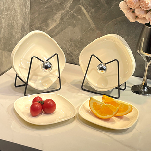 轻奢吐骨碟家用高档材质小吃盘子水果盘零食小碟子吐骨头碟残渣盘