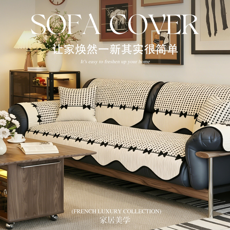 2026年新款轻奢四季通用雪尼尔沙发垫防猫抓固定防滑坐垫子盖布巾