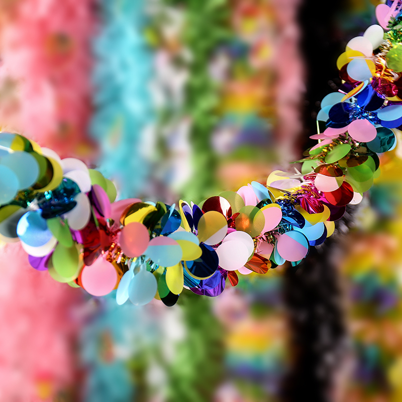 元旦圣诞彩条陶缘情款式多颜色全