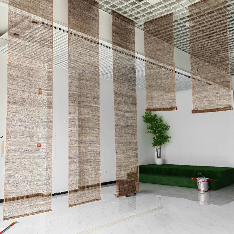 苎麻帘玄关垂帘隔断帘复古卷帘挂帘装饰帘屏风帘草帘透光半遮帘,居家布艺,门帘,淘宝优惠券,粉丝福利购,淘宝优惠卷