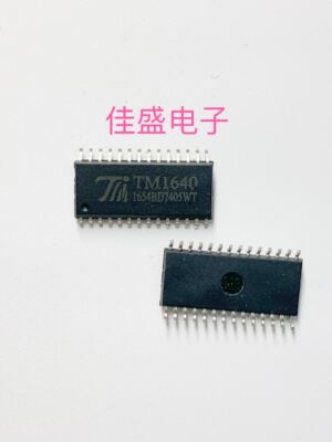 TM1640 LED数码管显示驱动IC 8段×16 位 SOP-28 全新可直拍