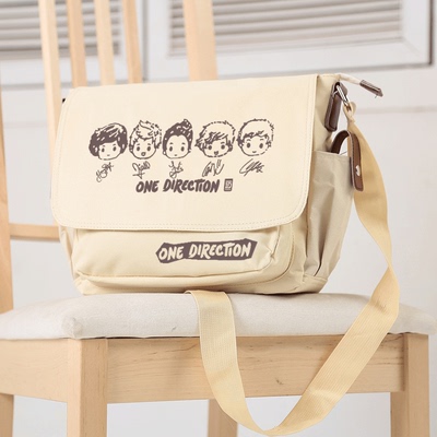 one direction 周边 1D单肩包书包斜挎包包单向乐队明星Harry应援