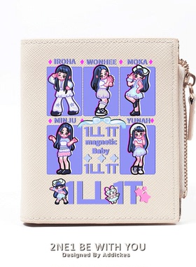ILLIT 女团周边专辑应援朴慜柱 minju moka 李沅禧同人短款零钱包