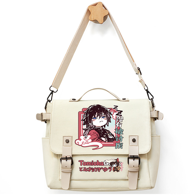 鬼灭之刃动漫富冈义勇单肩斜挎包