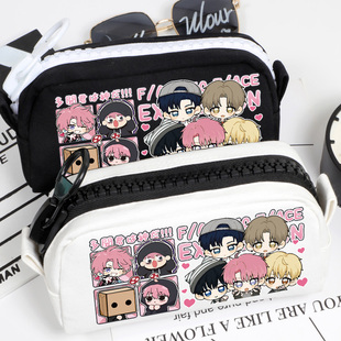 现在多闻君是哪一面周边福原多闻二次元学生帆布笔袋文具盒收纳包