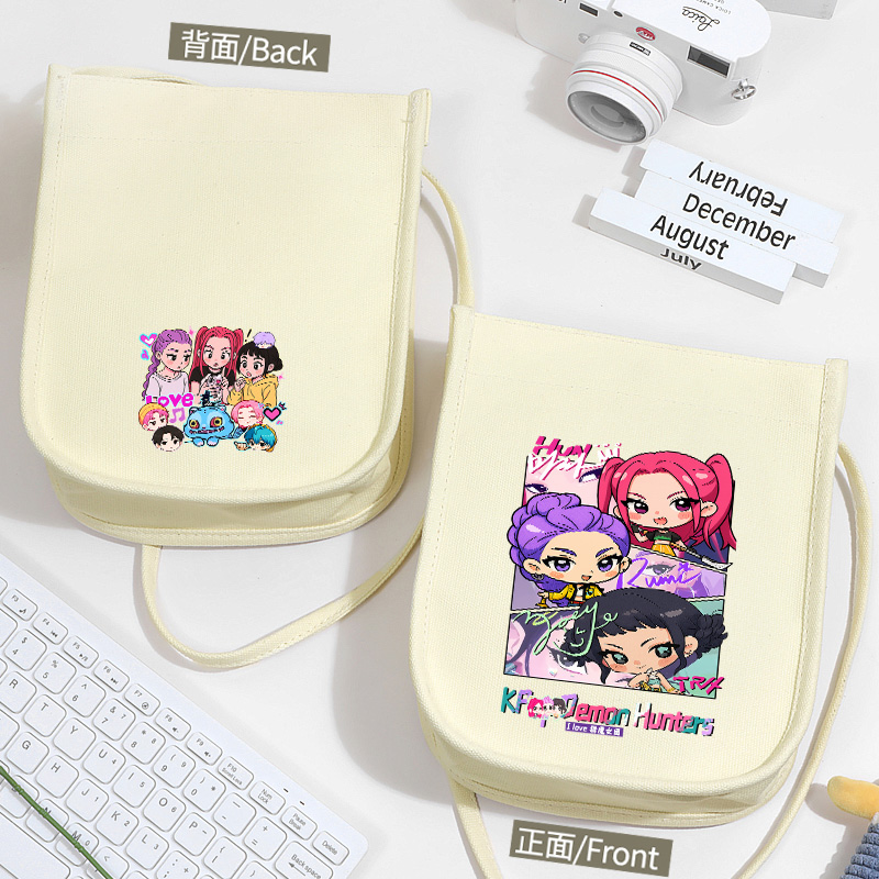 kpop猎魔女团男团周边斜挎手机包