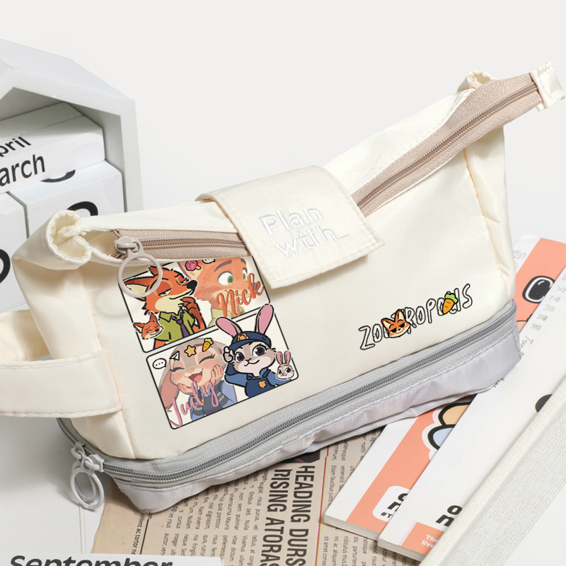 疯狂动物城周边尼克朱迪同人笔袋