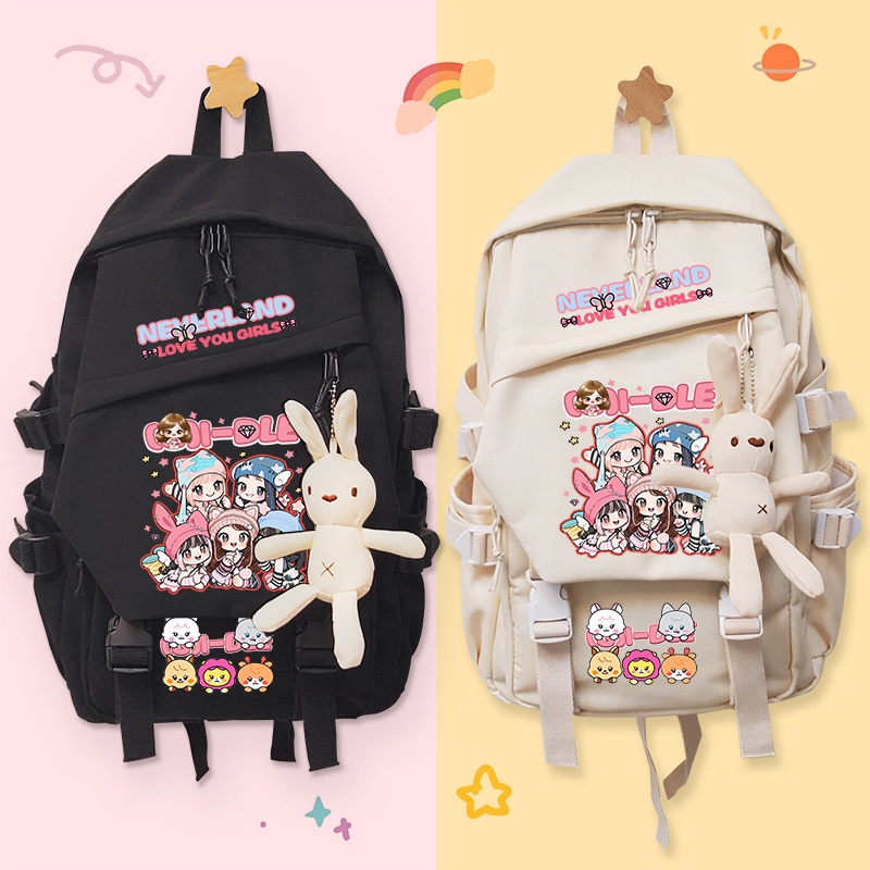 gidle女娃周边双肩书包