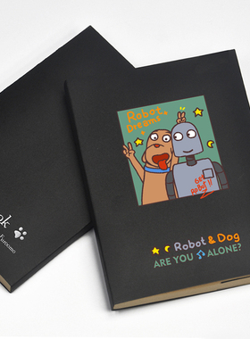 机器人之梦周边电影 Robot Dreams 可爱卡通二次元笔记本子记事簿