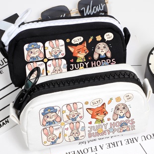 疯狂动物城2 笔袋 动漫 文具袋 可爱高颜值 卡通 朱迪尼克狐周边