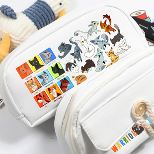 Warriors Cat猫武士小说周边火星灰条蓝星狮焰松鸦羽冬青叶三剑客同人谷子吧唧学生二次元笔袋文具收纳袋