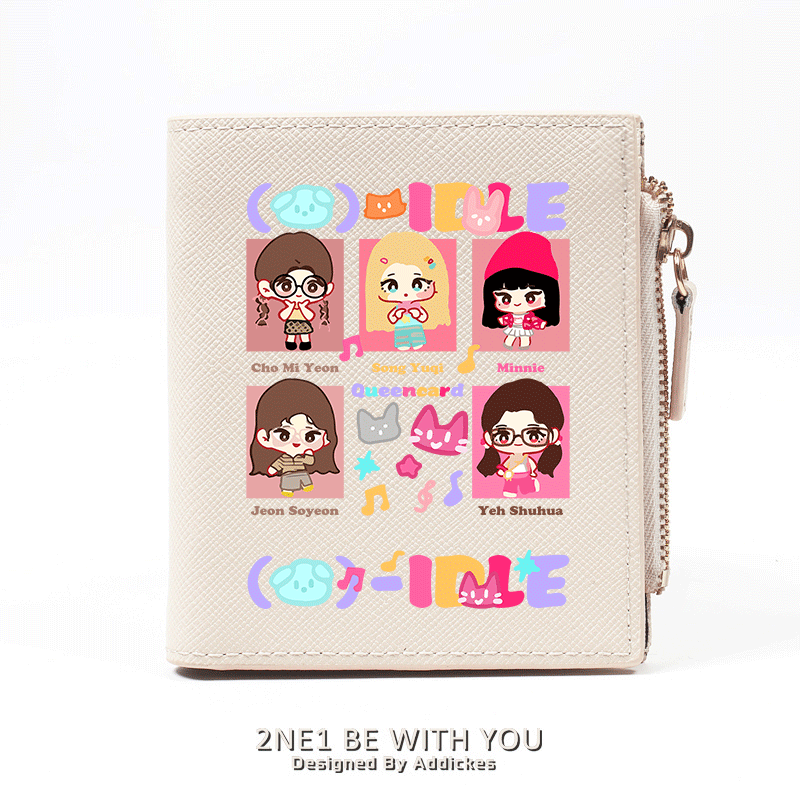 (G)I-DLE粉丝应援周边钱包短款女