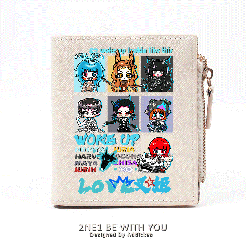 XG女团叉姬组合周边钱包卡包一体