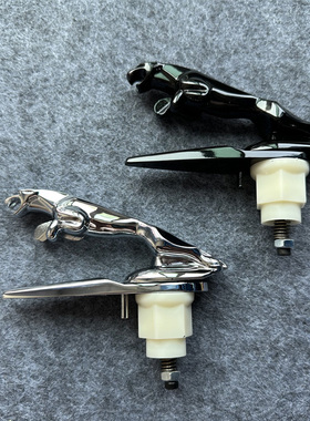 适用捷豹JAGUAR车标立标XE XF XJL XEL XFL机盖标金属车头标黑色