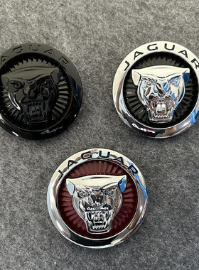 适用捷豹XJXFXE中网车标XEL XFL XJL F-PACE改装黑色前标志车头标