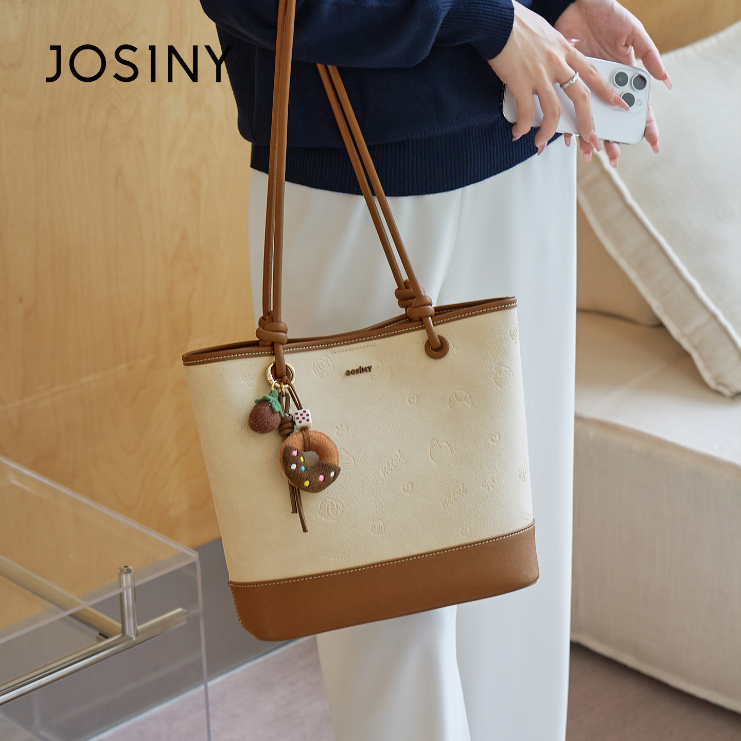 卓诗尼2025新款时尚百搭单肩包