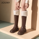 新款 卓诗尼2023年冬款 长筒靴女款 女靴子长靴不过膝专柜302P83544