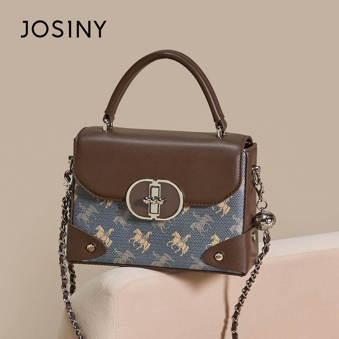 卓诗尼2025新款手提小方包