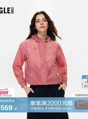 AIGLE艾高女士轻量夹克防泼水户外休闲衣经典百搭上衣外套BF19